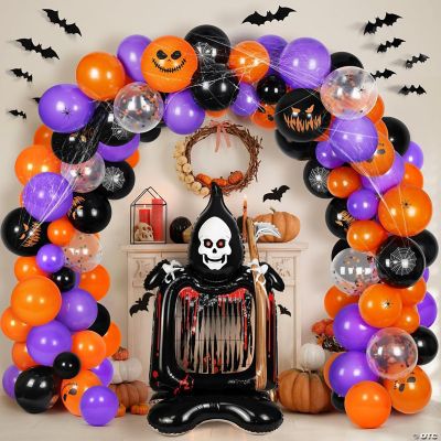 Halloween Decorations Balloons 135Pcs, Balloon Arch Garland Kit With