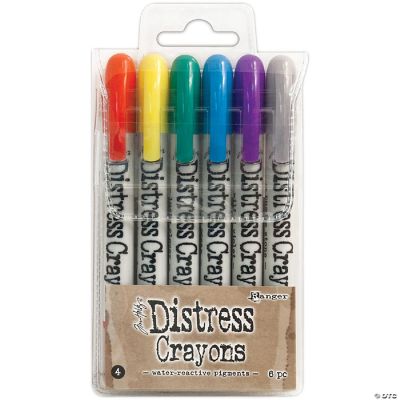 Ranger TDBK47926 Tim Holtz Distress Crayon Pen Set No. 6, Synthetic Material, Multicoloured, 14.2 x 8.7 x 1.8 cm