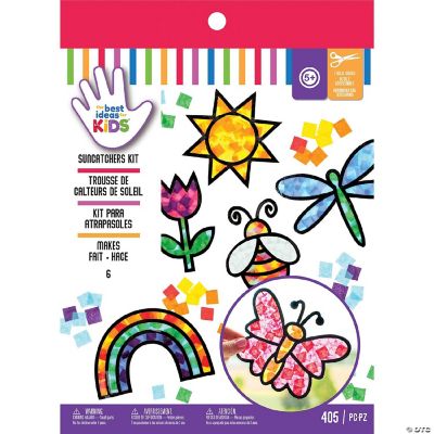 American Crafts Best Ideas For Kids Craft Kit-Suncatchers, Makes 6
