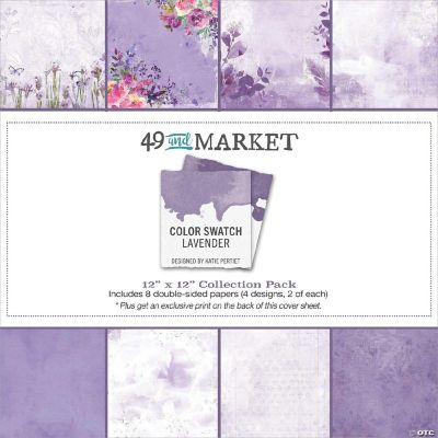 49 And Market Collection Pack 12"X12"Color Swatch Lavender Oriental