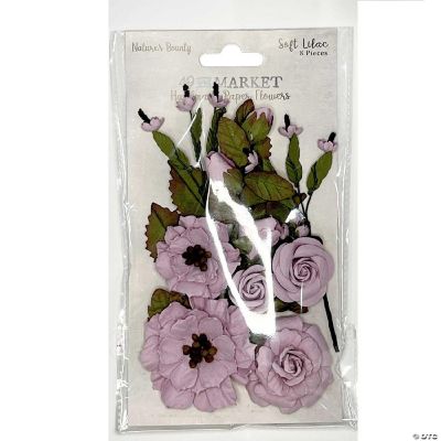 49 And Market Nature's Bounty Paper FlowersSoft Lilac Oriental Trading