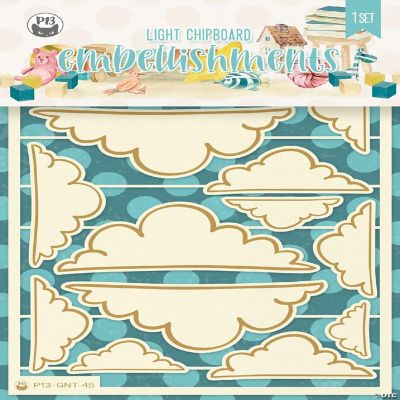 P13 DieCut Chipboard Embellishments 4"X6"Good Night 02, 15/Pkg
