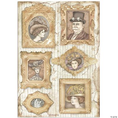 Stamperia Rice Paper Sheet A4-Frames, Lady Vagabond Lifestyle