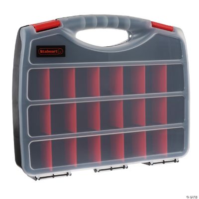 Stalwart Portable Storage Case with 21 Compartments and Secure Locks 15 ...