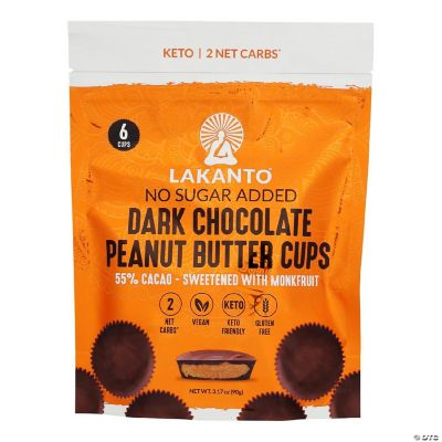 Lakanto Peanut Butter Cups Dark Chocolate 3.17 oz (Pack of 8