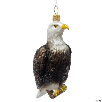 Bald Eagle Bird Polish Glass Christmas Tree Ornament Wildlife Animal