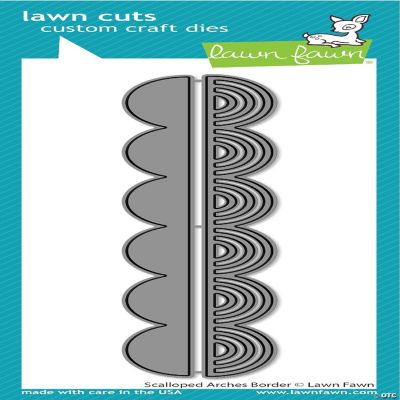 Lawn Cuts Custom Craft Border Die - Little Town - Fustella In Acciaio 15,2 Cm Per Creazioni E Biglietti - 2