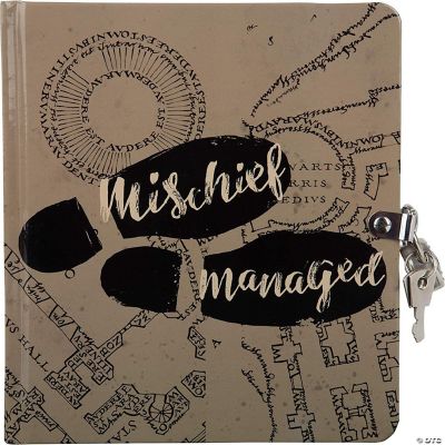 Harry Potter Mischief Managed Marauder's Map Diary for Kids Lock