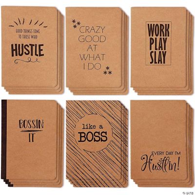 24 Pack Motivational Notebooks Bulk Lined Inspirational Journals for