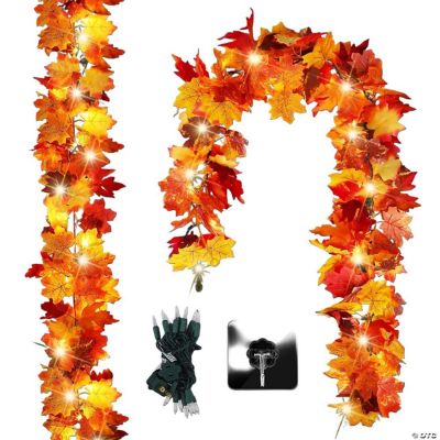 Fovths 4-Pack Fall Maple Leaf Garland - 5.8ft Artificial Autumn Foliage Hanging Vine For Thanksgiving & Party Decor 3 thumbnail image