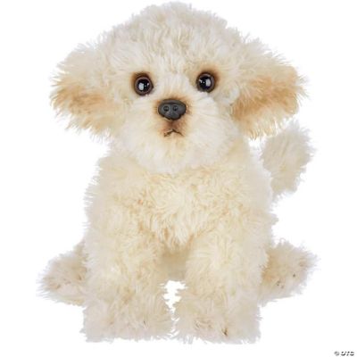 White Dog 13 Inch White Dog Stuffed Animal Labradoodle Maltipoo
