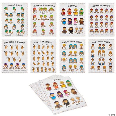 Bright Creation Sign Language Posters for Kids, Teacher Classroom ...