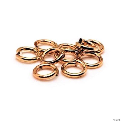 100 Pcs 4mm Rose Gold Open Jump Rings | Oriental Trading