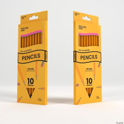 600 Matite HB N.2 Pre-temperate Con Gomma – Legno Giallo, Per Scuola E Ufficio