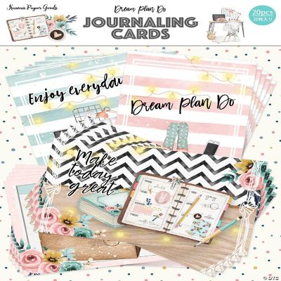 Dream Plan Do Journal Card Pack 20/Pkg-4 Designs/5 Each | Oriental Trading