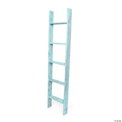 BarnwoodUSA Rustic Farmhouse Blanket Ladder -Our 3 ft (Picket) Ladder is crafted from 100% Recycled and Reclaimed Wood No Assembly Required Color Brown