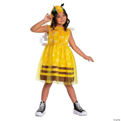 Kids Minecraft™ Bee Hooded Dress Costume Oriental Trading