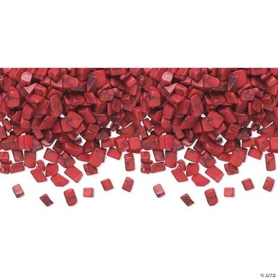Faux Red Coral Undrilled Mini Inlay Chips Embellishment, 50g