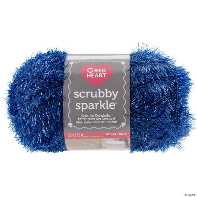 Red Heart Scrubby Sparkle Garn In Traube – 100 % Acryl, Ideal Für Geschirrtücher & Handarbeit