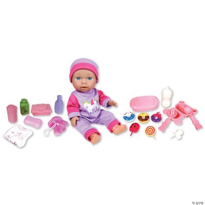 Lissi 12'' Baby Doll Playset with 16pc Feeding & Care Accessories ...