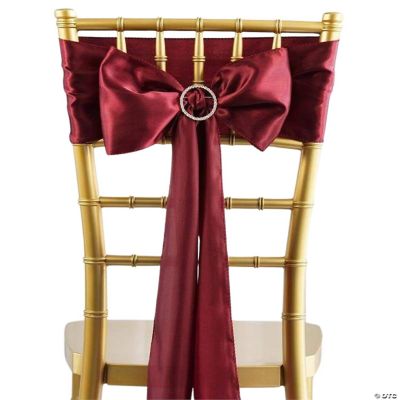 75 New Satin Chair Sash Bows Ties Wedding Party Decorations