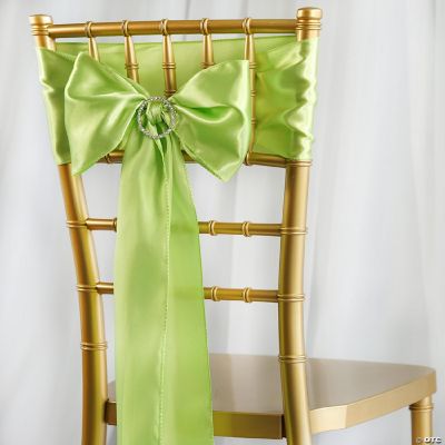 25 New SATIN Chair Sash BOWS Ties Wedding Bridal Party Supplies Decorations