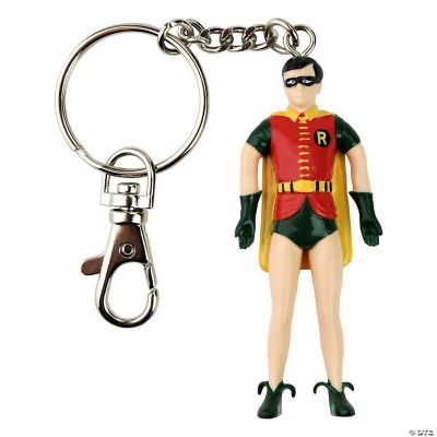 DC Robin Bendable Character Hanging Keychain Charm | Oriental Trading