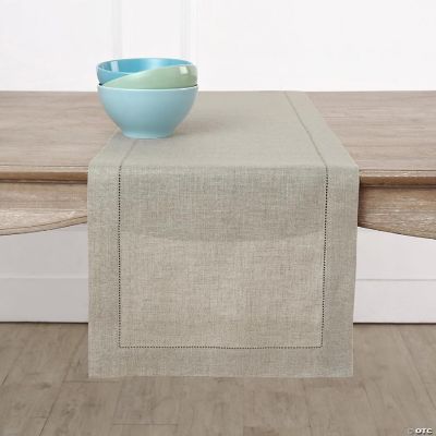 Home Natural Linen Table Runner 36 Inch – 100% Pure Linen Classic ...