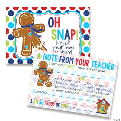 AmandaCreation Gingerbread Teacher Mail for Students 30pc. | Oriental ...