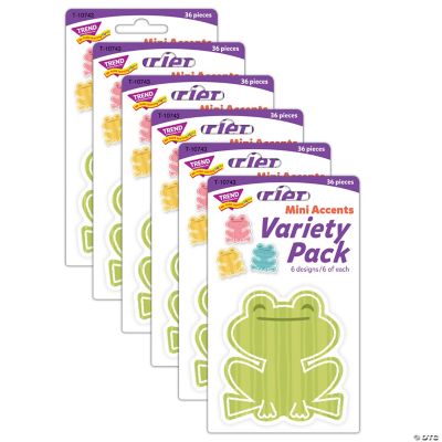 TREND Garden Frogs Mini Accents Variety Pack, 36 Per Pack, 6 Packs ...