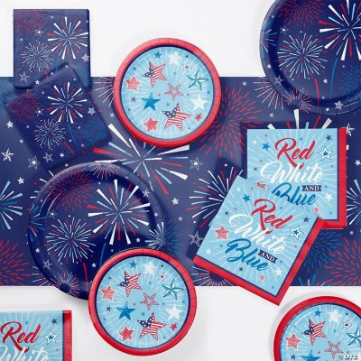 Creative Converting Patriotic Party Tableware Kit, Serves 8