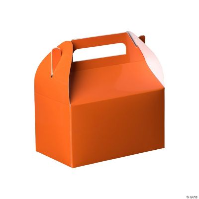 Party Favors Paper Orange Treat Boxes 20 Pack 6.25