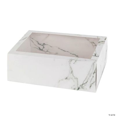 Clear Window Gift Boxes Rectangle White 7.5