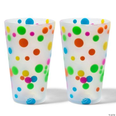 Silipint WTFumbler - Bicchierone In Silicone 1,9 Litri Con Cannuccia - Motivo Poinsettia Stripe - Infrangibile, Lavabile, Microonde
