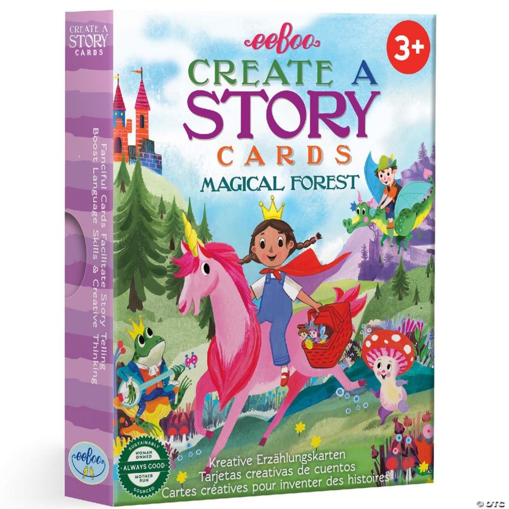 Eeboo Magical Forest "Create-A-Story" Cards - 36 Enchanting Storytelling Prompts for Kids 3+ From MindWare