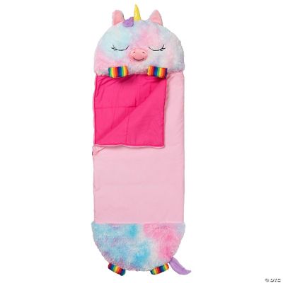 Happy Nappers Dolphin Disco 54 inch Plush Pillow & Sleepy Sack - Medium