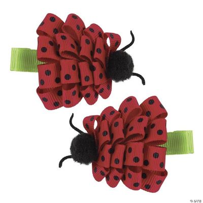 Baby Lucky Bug Ladybug Hair Barrettes, Set of 2 Oriental Trading