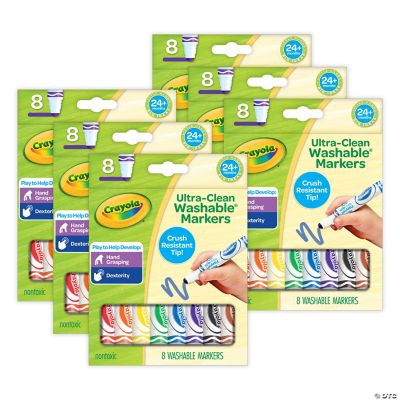 Crayola Washable Tripod Grip Markers, Per Pack, Packs