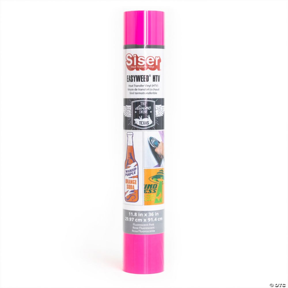 SISER Easyweed HTV Heat Transfer Vinyl, 36", Fluorescent Pink