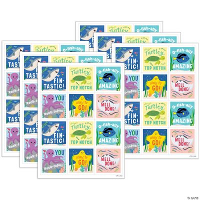 Creative Teaching Press Sea Friends Reward Stickers, 60 Per Pack, 6 ...