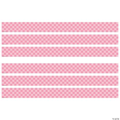 Teacher Created Resources Cool for School Pink Checkers Straight Border ...