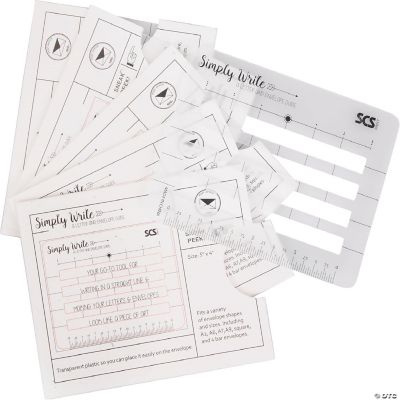 Letter Envelope Addressing Stencil - Template Ruler Guide for Perfectly ...