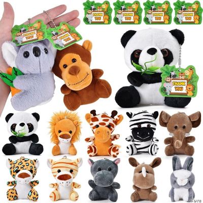 AMITY 12 Packs Multicolor Jungle Forest Animal Keychain Bulk & Gif ...