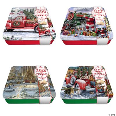 3.5 oz. Original Gourmet Holiday Puzzle & Shortbread Cookies Metal