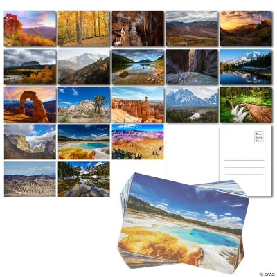40 Pack Postcards of National Park Scenery - 6x4 In, US Postcards for ...