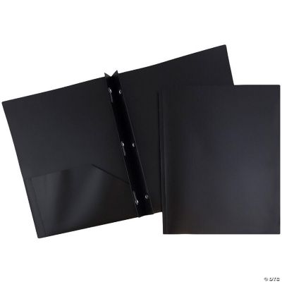 JAM PAPER 3-Pack Plastic 2-Pocket Folders With Prongs - Green, 9.5x11.5 Inch, For School & Office - View #10