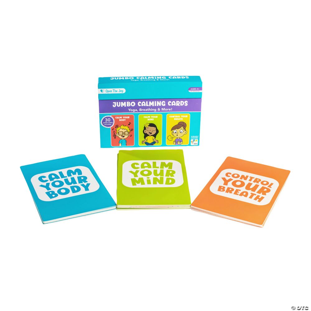 9 1/2" x 5 3/4" Open the Joy Jumbo Calming Tools Activity Cards Set