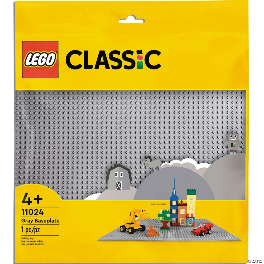 LEGO&reg; Classic Gray Baseplate 11024 From MindWare