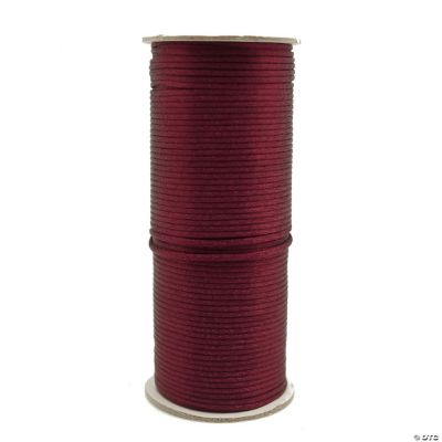 2mm Wide x 200 Yards Burgundy Rattail Cord Trim 1 Spool | Oriental Trading