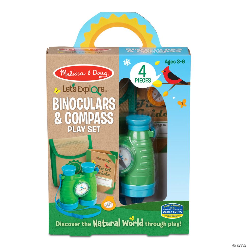 Melissa & Doug Let's EProperplore Binoculars & Compass Play Set